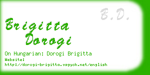 brigitta dorogi business card